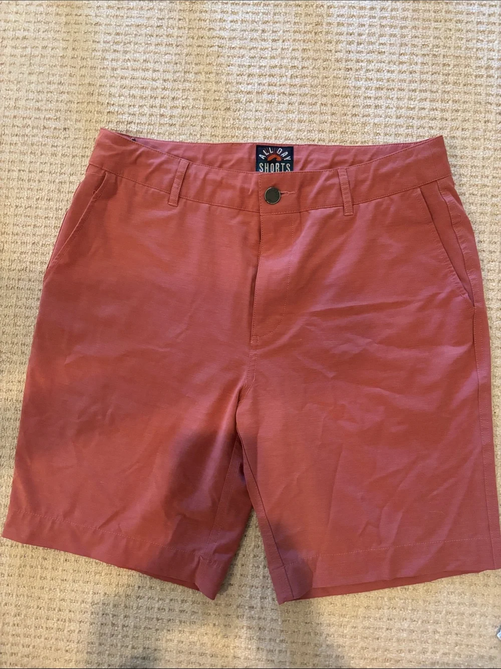 Men's salmon Red Casual Shorts